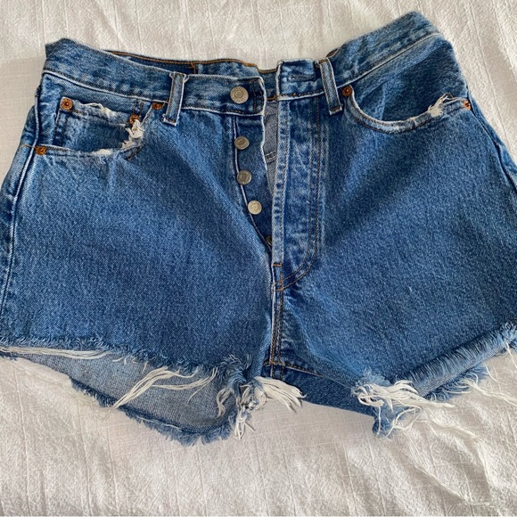 Levi's Pants - Levi’s 501 Distressed Cut Off Booty Shorts Waist 29